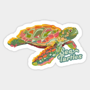 SCE - SEA TURTLES (BACK & FRONT) Sticker